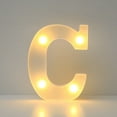 thumbnail image 1 of Bwomeauty Room Decor, Alphabet LED Letter Lights Light Up White Plastic Letters Standing Hanging A-M &, Birthday Gifts, 5x6inch, 1 of 3
