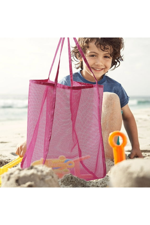 Storage and Organization, Nylon Mesh Shoulder Beach Bag, Stadium Concert Storage Bag, 26L Mesh Beach Tote, Beach Bag Lightweight Foldable Tote For Beach Pool Vacation, Holiday Gifts