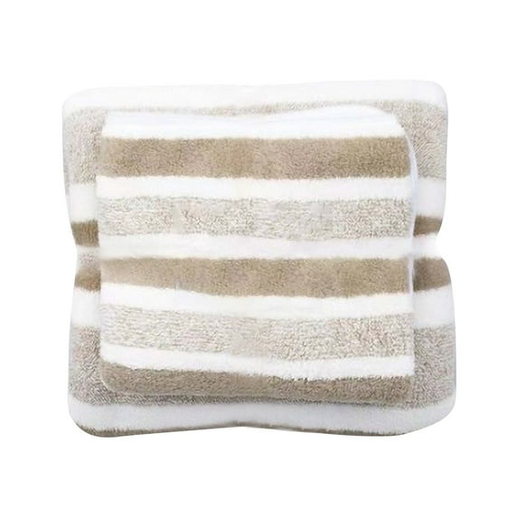 Bwomeauty Towels for Bathroom, Velvet Towel Bath Towel Set Striped Thickened Towel Absorbent Bath Towel Wedding Gift Towel, Birthday Gifts
