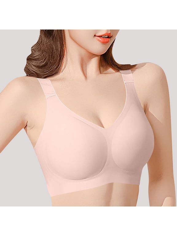 Women's Wireless Bra Comfort Wirefree T-Shirt Bras Pullover Workout Tank Top Everyday Tshirt Bra Padded, Size XL