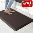 thumbnail image 1 of Bxaolu 1/2 Inch Thick Kitchen Mats for Floor, Kitchen Rug for Standing Desk, Non-Slip, Thicker, Stain Resistant, Comfort Anti Fatigue Floor Mat for Home, Kitchen, Office - (Brown,17.3" x 28"), 1 of 7
