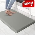 thumbnail image 1 of Bxaolu 1/2 Inch Thick Kitchen Mats for Floor, Kitchen Rug for Standing Desk, Non-Slip, Thicker, Stain Resistant, Comfort Anti Fatigue Floor Mat for Home, Kitchen, Office - Gray, 1 of 7