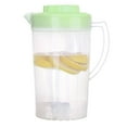 thumbnail image 1 of Bxaolu 1-Pack 2L Plastic Pitchers with Lids – Iced Tea Pitchers with Twist Cover BPA-Free, Dishwasher and Freezer Safe, Ideal for Water, Juice, Fridge Storage, Kitchen Home Accessories, Green, 1 of 7