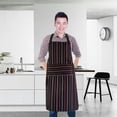 thumbnail image 1 of Bxaolu 1 Pack Apron - Unisex, Stripes Bib Kitchen Apron, Cooking Apron, Aprons for Women with Pockets, Chef Aprons for Men, 1 of 6