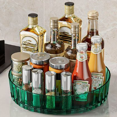 thumbnail image 1 of Bxaolu 1 Pack Lazy Susan Organizer Turntable for Cabinet, Pantry Organizers and Storage, Rotating Condiment Organizer for Kitchen, Table Top, Fridge, Countertop, Spice Organization, 8.25", Green, 1 of 9