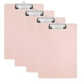 thumbnail image 1 of Bxaolu 1 Pack Plastic Clipboards, A4Clip Boards with Low Profile Metal Clip,Hangable Low Profile Clipboard, Standard Letter Size for Home, Office Supplies, Pink, 1 of 7