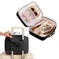 thumbnail image 1 of Bxaolu 1 Pack Shoe Bags for Travel - Holds 3 Pair of Shoes, Portable Clothes Shoes Storage Bag Organizer, Travel Luggage Shoe Organizer for Women and Men (Black), 1 of 9