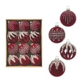 thumbnail image 1 of Bxaolu 12 Pieces Velvet Christmas Ball Ornaments Christmas Decorations Hanging Plastic Balls for Xmas Trees Wedding Party Holiday Decorations(2.4 Inch, Red), 1 of 6