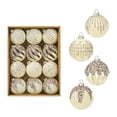 thumbnail image 1 of Bxaolu 12 Pieces Velvet Christmas Ball Ornaments Christmas Decorations Hanging Plastic Balls for Xmas Trees Wedding Party Holiday Decorations(2.4 Inch, White), 1 of 6