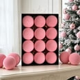 thumbnail image 1 of Bxaolu 12Pcs Velvet Christmas Decorations Balls, Christmas Ornaments for Xmas Tree Decor, Flocked Ball for Family Holiday Party Hanging Decoration, 1 of 8