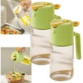 thumbnail image 1 of Bxaolu 15.5oz/460ml Glass Olive Oil Sprayer for Cooking, 2 in 1 Oil Dispenser for Kitchen Gadgets and Air Fryer Accessories, Food Grade Premium Spray Bottle for Salad, Frying, BBQ (Green), 1 of 7