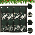 thumbnail image 1 of Bxaolu 16 PCS Velvet Ornaments Balls Sets for Christmas Tree 2.36 inch Flocked Christmas Balls Assortment for Xmas Tree Holiday Decor(Green, 2.36"), 1 of 6