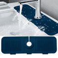 thumbnail image 1 of Bxaolu 17.8 Inch Longer Faucet Mat for Kitchen Sink, Fast Self-draining, Kitchen Sink Splash Guard Silicone Sink Faucet Mat Splash Guard Kitchen Sink Area Tidy Splash Faucet Guard Draining Mat, 1 of 9
