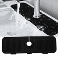 thumbnail image 1 of Bxaolu 17.8 Inch Longer Faucet Mat for Kitchen Sink, Fast Self-draining, Kitchen Sink Splash Guard Silicone Sink Faucet Mat Splash Guard Kitchen Sink Area Tidy Splash Faucet Guard Draining Mat, 1 of 7