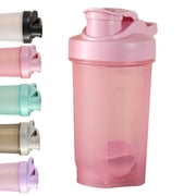 Bxaolu 17oz Shaker Bottle Leak Proof Sports Shaker Cups for Protein Shakes Shaker Bottle for Pre Workout and Travel To Go Easy Clean Protein Shaker Bottle, Pink