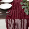 thumbnail image 1 of Bxaolu 1PC Cheesecloth Table Runner - 5.9ft Boho Gauze Cheese Cloth Table Runners for Bridal&nbsp;Decoration Wedding Party Summer Garden Farmhouse[Red], 1 of 5