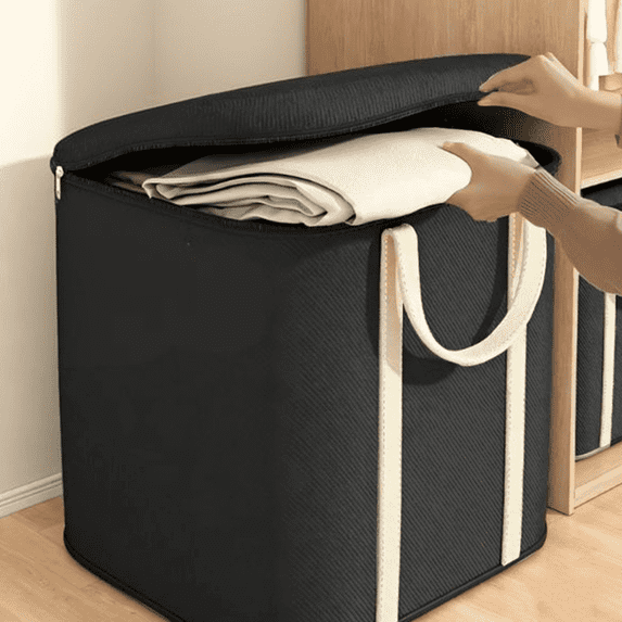 Bxaolu 1Pack 150L Storage Bags for Clothes, Moving Bags Heavy Duty Extra Large with Reinforced Handle, Storage Containers for Organizing Bedding, Blanket, Sheets, Pillows, Christmas Decorations
