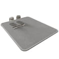 thumbnail image 1 of Bxaolu 1Pack Large Dish Drying Mat for Kitchen Counter, 11.8 x 15.75 Inch Microfiber Absorbent Dish Drying Pad, Dishes Drainer Mats for Countertops,Sinks,Draining Racks(Gray), 1 of 7