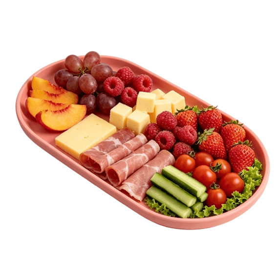 Bxaolu 1Pack Plastic Serving Tray for Party - Serving Tray 5.51x9.45 Inch- Rectangular Lightweight Dessert Tray for Food