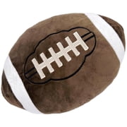 Bxaolu 1pc Football Plush Pillows - 12" Soft Fluffy Cotton Stuffed Football Shaped Throw Cushion Decor - Cuddly Game Day Sports Gifts for Ki|ds & Adults