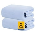 thumbnail image 1 of Bxaolu 2 Pack Premium Bath Towels Set, 27" x 55", Microfier Polyester, Lightweight and Highly Absorbent Quick Drying Towels, Perfect for Daily Use, Blue, 1 of 8