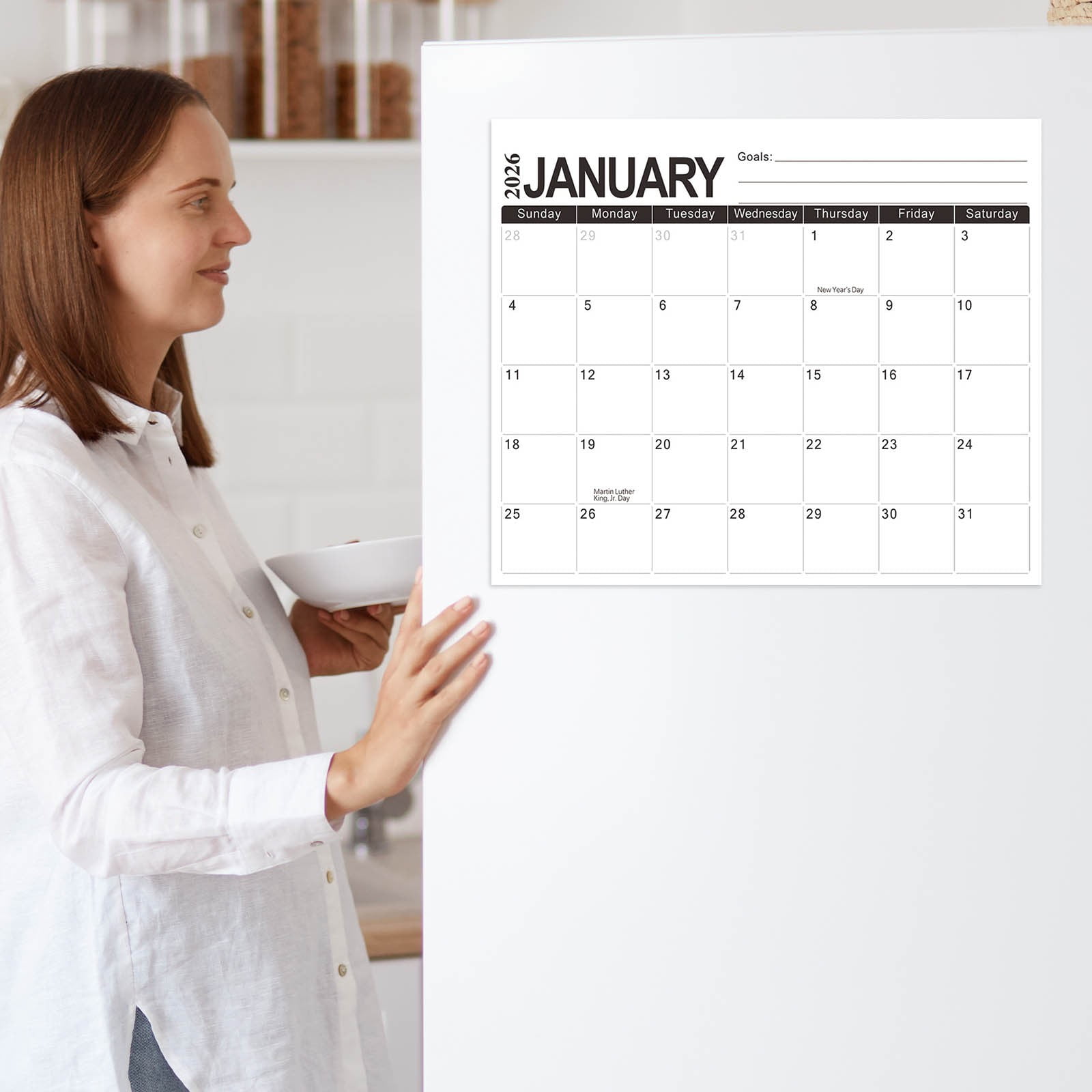 Bxaolu 2026-2027 Magnetic Calendar for Refrigerator - Aesthetic ...