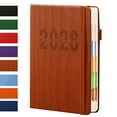 thumbnail image 1 of Bxaolu 2026 Planner - 2026 Planner Weekly and Monthly, Jan.2026 - Dec.2026, 8.46" x 5.71", Weekly Monthly Planner 2026, Calendar Planner with Pen Holder,Elastic Closure, Hardcover, Bookmark-Brown, 1 of 10