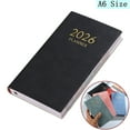 thumbnail image 1 of Bxaolu 2026 Pocket Daily Weekly Planner for Purse 3.85" x 7" - 12 Month (Jan2026 - Dec 2026) Academic Year Calendar, Pocket Size Planner, Notebook, 155 Sheet/310Page, Black, 1 of 8