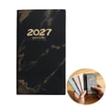 thumbnail image 1 of Bxaolu 2027 Pocket Daily Weekly Planner for Purse 3.85" x 7" - 12 Month (Jan2027 - Dec 2027) Academic Year Calendar, Pocket Size Planner, Notebook, 60 Sheet/120Page, Black, 1 of 9