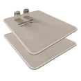 thumbnail image 1 of Bxaolu 2Pack Large Dish Drying Mat for Kitchen Counter, 11.8 x 15.75 Inch Microfiber Absorbent Dish Drying Pad, Dishes Drainer Mats for Countertops,Sinks,Draining Racks(Beige), 1 of 7