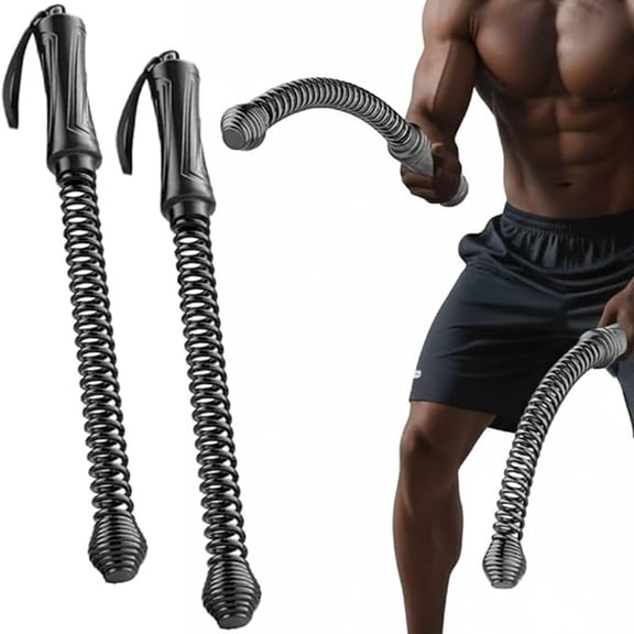 Bxaolu 2pcs Weighted Ropeless Battle Ropes for Home Gym, Cordless Training Rope Fitness Equipment for Men Women, Workout Exercise Rope for Strength Building,HIIT and Low-Impact Aerobic Training