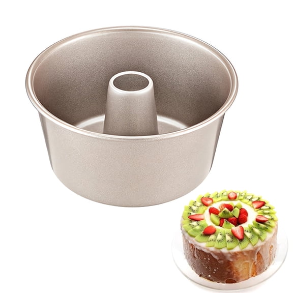 Bxaolu 3.5inch Angel Food Cake Pan, Stainless Steel Cake Pan with Tube, Sturdy Bread Cake Baking Mould, One-Piece, Mirror Finish & Dishwasher Safe