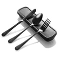 thumbnail image 1 of Bxaolu 3-Piece Flatware Sets Dinner Knife Fork Spoon 3-Piece Place Setting Service for Food, Food Grade Flatware Cutlery Set for Home Kitchen Restaurant, Mirror Finish, Dishwasher Safe, 1 of 9