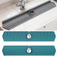 thumbnail image 1 of Bxaolu 30 Inch Longer Faucet Mat for Kitchen Sink with Reusable Multi-Purpose Dish Washing Scrubber, Premium Kitchen Sink Splash Guard, Fast Self-Draining Silicone Mat (Army Green, 1Pack), 1 of 7
