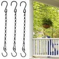 thumbnail image 1 of Bxaolu 3Pcs 11 Inch Black Hanging Chains, Garden Plant Hangers for Hanging Bird Feeders, Billboards, Chalkboards, Basket, Planters, Lanterns, Wind Chimes and Decorative Ornaments, 1 of 7