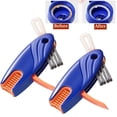 thumbnail image 1 of Bxaolu 4 in 1 Cup Lid Gap Cleaning Brush Set 2 Pcs - Multifunctional Bottle Cleaning Brush Tools for Home Kitchen and Travel Cleaning | Portable Silicone Cup Lid Cleaner, Blue, 1 of 9