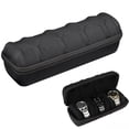 thumbnail image 1 of Bxaolu 4 Slot Hard Watch Travel Case, Watch Roll Case Storage and Organizer for Men and Women, with Shockproof&nbsp;Watch Pillow (Black 4 Slots), 1 of 6