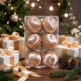 thumbnail image 1 of Bxaolu 6 Pcs Christmas Ball Ornaments Set for Tree, Glitter Christmas Tree Ball Ornaments, Mantle Stairs Christmas Hanging Decoration, 1 of 6