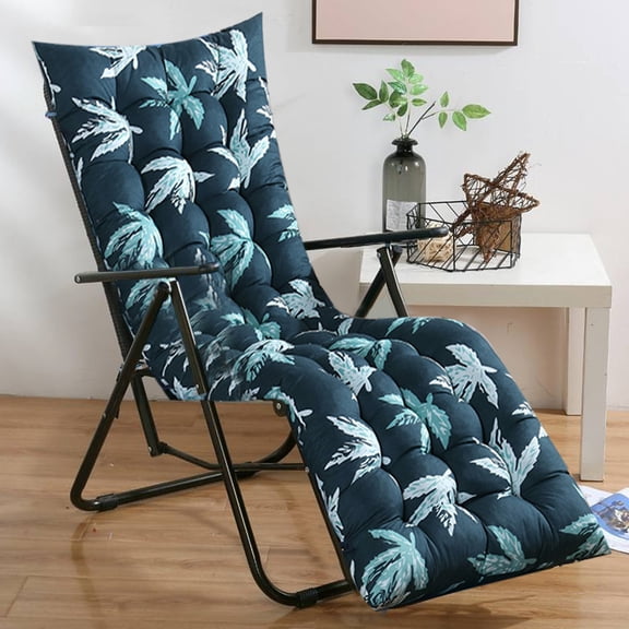 Bxaolu 62 Inch Indoor Outdoor Rocking Chair Cushion, Patio Lounge Chair Cushion with Ties, Non-Slip High Back Chair Cushion,Swing Bench Cushion (62"L x 18.89"W, Multicolor)