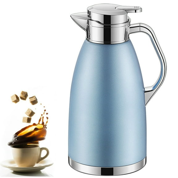 Bxaolu 78 OZ/2.3L Thermal Carafe, Insulated Stainless Steel Carafe Double Walled Vacuum Thermal Pot Flask for Keeping Hot Coffee Tea Home and Office
