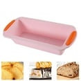 thumbnail image 1 of Bxaolu 9 Inch Silicone Bread and Loaf Pan, 1Pack Food Grade Non-stick Silicone Molds for Baking Banana Bread, Meat Loaf, Pound Cake, Durable and Oven Dishwasher Safe, Pink, 1 of 7