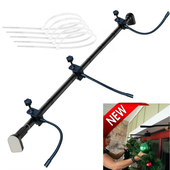 Bxaolu Adjustable Garland Hanger for Door Frame, No Screws No Drilling Damage Free, Heavy-Duty Christmas Holiday Decoration Holder for Wreaths Lights Garland, Fits 30"- 80" Doors (31.5"-39.5")
