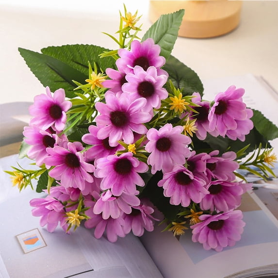 Bxaolu Artificial Daisy Flowers, 12 Inch Small Fake Daisy Flowers for Wedding, Home Decor, Floral Arrangements, Vase Centerpieces