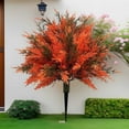 thumbnail image 1 of Bxaolu Artificial Topiary Ball Tree 23.6"H Faux Ball Tree UV Resistant Shrub Potted Artificial Plant for Outdoor Indoor Front Porch Garden, Orange, 1 of 7