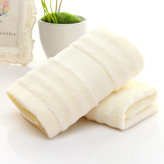 Bxaolu Beige Waffle Hand Towel Set of 2 Super Soft Cotton Striped Highly Absorbent Decorative Hand Towels for Bathroom 13 X 29Inch