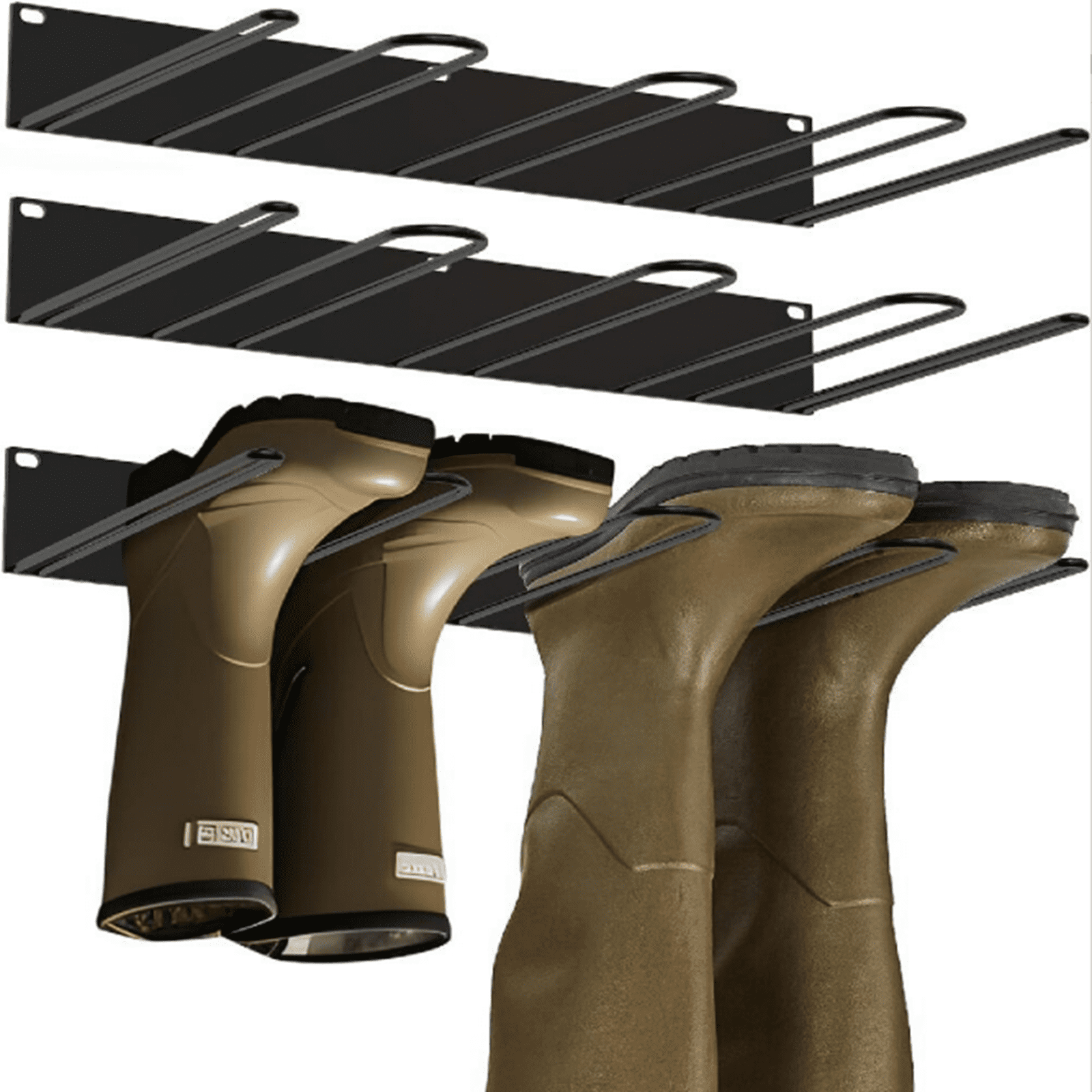Wader Rack Bxaolu Boot Rack, Wader Hangers for Boot, Metal Wall Mounted Shoe Rack ...