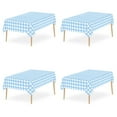 thumbnail image 1 of Bxaolu Buffalo Disposable Table Cloth, 54 x 108 Inch Waterproof Plastic Tablecloth, Rectangle Plaid Checkered Table Covers for Picnic, Birthday, Party, Light Blue, 1 of 9