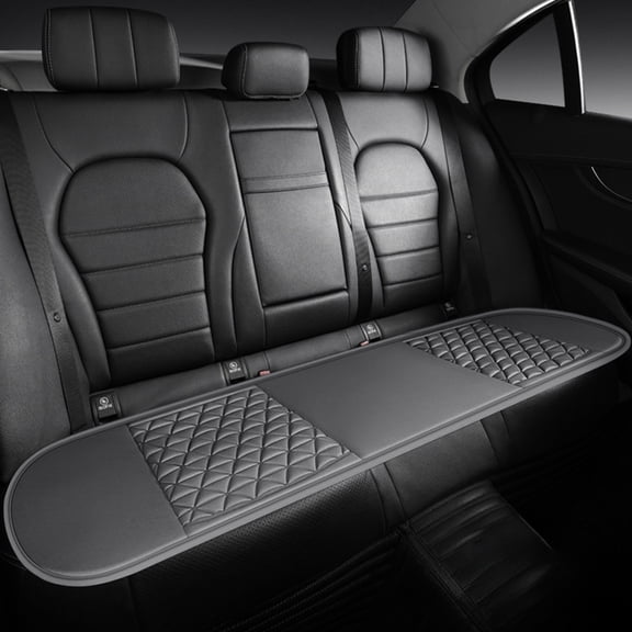 Bxaolu Car Back Seat Cover, Breathable Rear Seat Cushion Protector, Rear Bench Cover Pad Fits for Vehicle, Universal Interior Car Accessories (Gray, Rear)