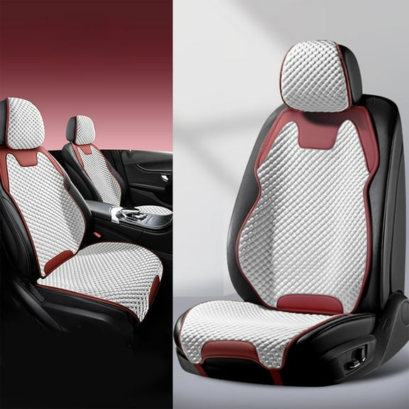 Bxaolu Car Seat Cushion with Back Rest, Breathable, Comfortable, Non-Slip Bottom, Car Seat Cushion for Long Sitting, Car Seat Protector, Car Seat Pad for Truck,SUV, Home and Office