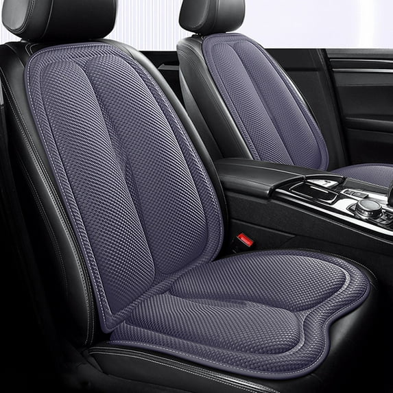 Bxaolu Car Seat Cushion and Back Support | Seat Cushion Pad and Upper Lower Thoracic Pillow for Car, Office Chair (Gray)